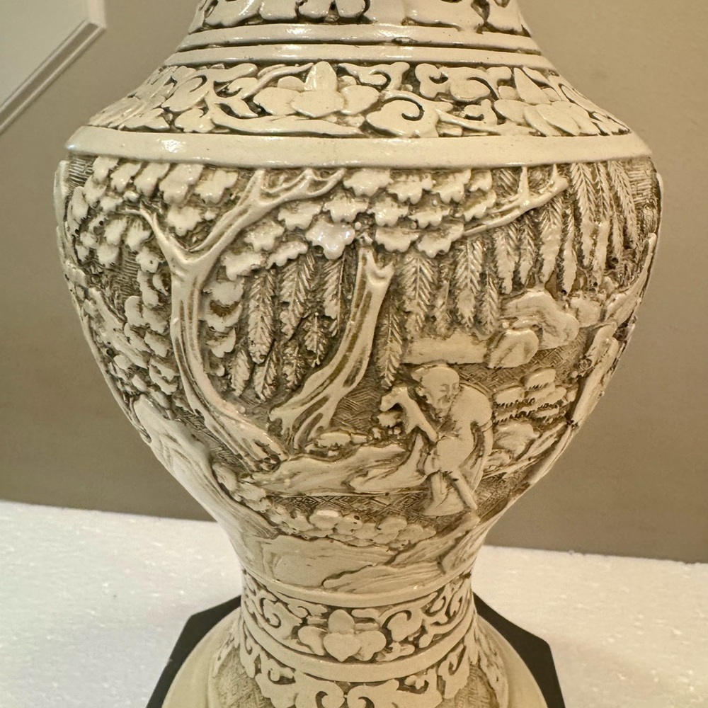 Chinese Table Lamp 1950’s Vintage No Shade works perfectly - Picture 6 of 10